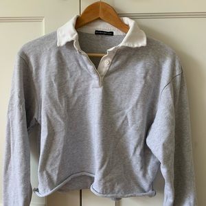 Brandy Melville cropped collared shirt